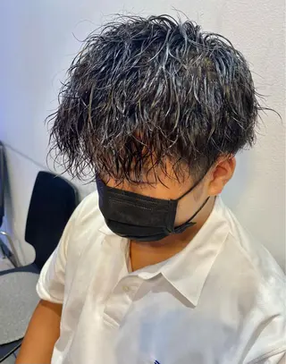 ショート パーマ メンズ 酸スト/フェザー パーマ/三谷海斗のヘアスタイル