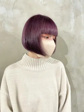 ショート カラー レイヤーカットとハイ トーン/HIROKIのヘアスタイル