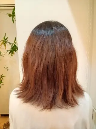 セミロング パーマ 林慶吾/ショートボブ /デザインカラーのヘアスタイル