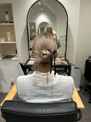 ミディアム カラー ヘアアレンジ カラーリスト💟草間 紫音💟のヘアスタイル