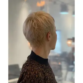 ショート カラー ヘアアレンジ メンズ キッズ BRAIDS💎愛子 大人ハイライト💎のヘアスタイル