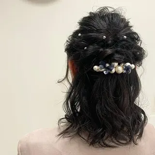 セミロング ヘアアレンジ 倉持美雪 ＊幸せの伝導師＊のヘアスタイル