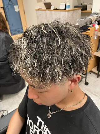 パーマ メンズ メンズ特化/パーマ/ フェードWATARUのヘアスタイル