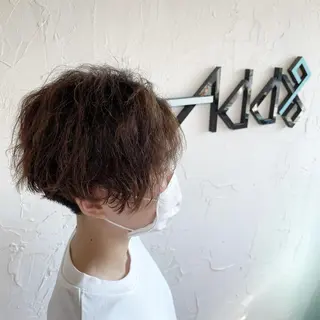 ショート カラー パーマ ヘアアレンジ Add9 柳田健登のヘアスタイル