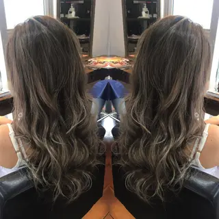 ロング カラー ヘアアレンジ 吉本 yoshimotoのヘアスタイル