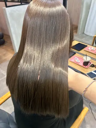 ミディアム カラー 韓国×髪質改善カラー 💎hinaのヘアスタイル