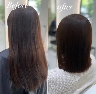 ミディアム パーマ 艶髪・透明感カラー・ 韓国ヘア・Yuriのヘアスタイル