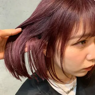 ミディアム Aust hair Stella新宿所属・Yuki☺︎パーマ レイヤーカットウルフのヘアスタイル