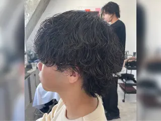 ミディアム パーマ メンズ メンズパーマ/新潟/ 万代／田崎亮🌟のヘアスタイル