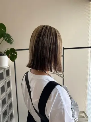 ミディアム カラー 北村 寧々果のヘアスタイル