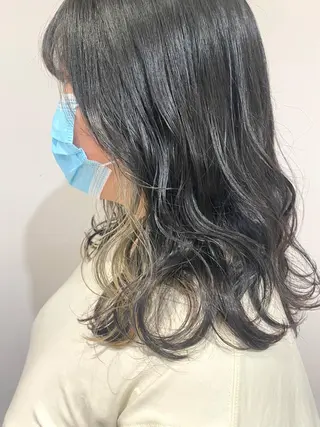 セミロング カラー 🌈🌸あおき みちる🌟💗のヘアスタイル