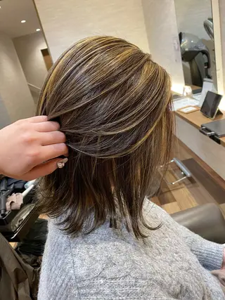 ミディアム 森 千風優のヘアスタイル