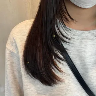 ロング カラー 小木曽 里華のヘアスタイル