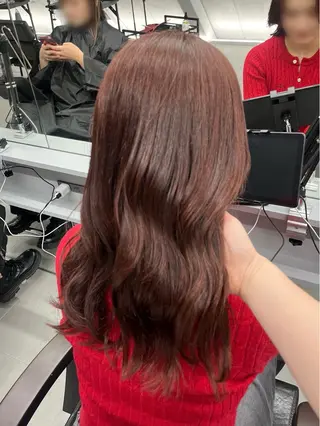 ロング カラー RIN 中明度韓国ヘアのヘアスタイル
