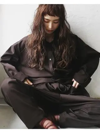 ロング パーマ MOMOKA💫 YARD【学芸大学】のヘアスタイル