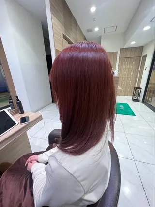 ロング 縮毛矯正/ まなかのヘアスタイル