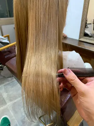 セミロング CECIL hair なんば店所属・メンズパーマ 艶髪☆店長☆有馬のヘアスタイル