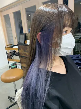 セミロング カラー パーマ ヘアアレンジ ネイル マツエク・マツパ Sia中野新橋 『JUNYA』のヘアスタイル