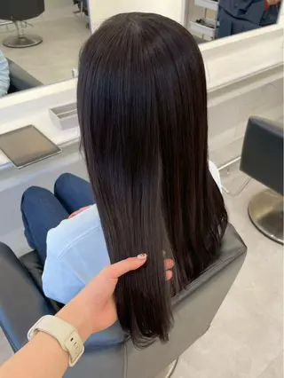 ロング カラー ParveMix 楠本結菜のヘアスタイル