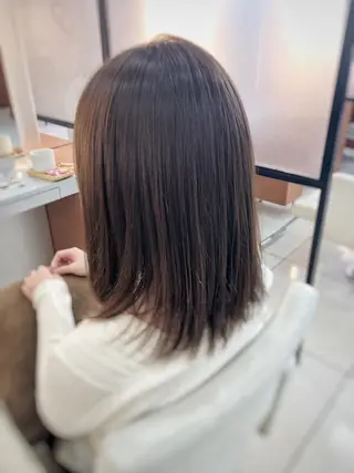 セミロング ナカタケ ユウのヘアスタイル