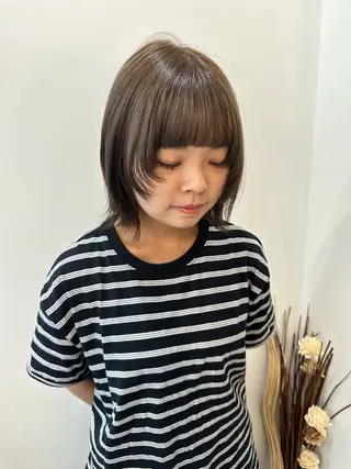 ミディアム カラー パーマ お洒落パーマ/ 艶カラー/michiのヘアスタイル