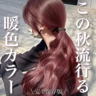 セミロング カラー ヘアアレンジ 🥀社内技術講師🥀 稲場皓一のヘアスタイル