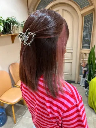 ミディアム カラー coubou所属・mayu .のヘアスタイル