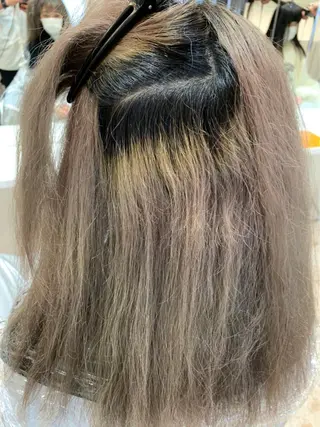 ロング 京都レイヤーカット/ 縮毛矯正/羽柴りくのマツエク・マツパデザイン