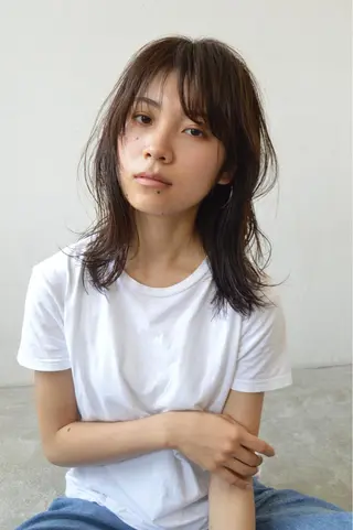 セミロング 【今だけブリーチ 限定価格💕】すみのヘアスタイル