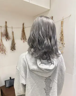 ミディアム カラー はだゆうき @hadadan08のヘアスタイル