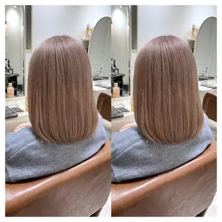ミディアム カラー 村山 茉衣のヘアスタイル