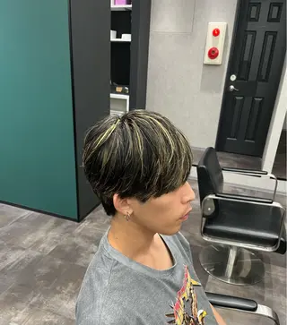 ミディアム カラー メンズ メンズ特化🔥　齋藤 航のヘアスタイル