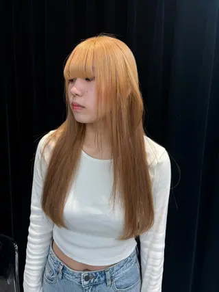 ロング カラー ヘアアレンジ 夕羽夢🍓矢場/ 透明感カラーのヘアスタイル