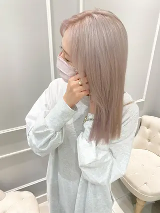 ロング 似合わせ艶髪カラー ❤️ハダユミのヘアスタイル