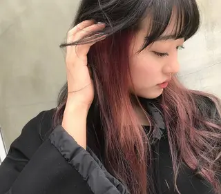 ロング カラー パーマ ヘアアレンジ シェアサロン salowin所属・✨ブリーチなし透明感 カラー🥇ユースケのヘアスタイル