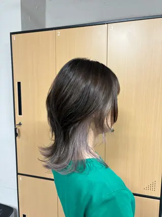ミディアム tokute 中野真咲🐺のヘアスタイル