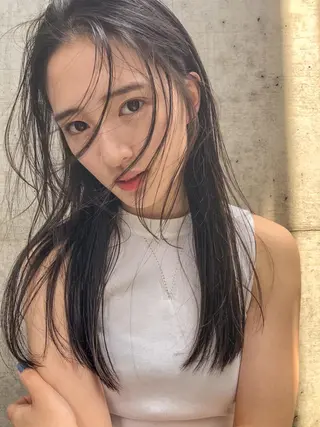 ロング nessヤマサキ リュウタのヘアスタイル