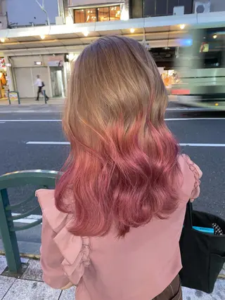 セミロング ブリーチ特化美容室 ☆selene☆のヘアスタイル