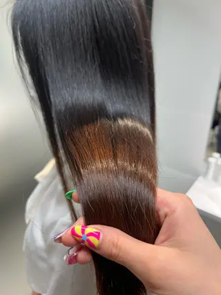 ロング 髪質改善/縮毛矯正 艶カラー/珠聡のヘアスタイル