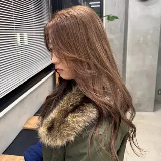 ロング カラー tetohair ありもとみゆのヘアスタイル