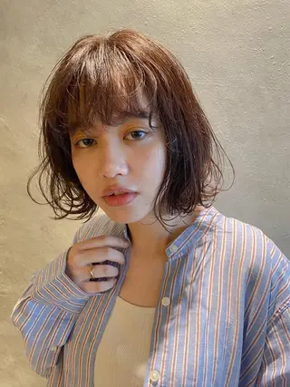 ミディアム カラー 五十嵐ゆり 美髪カラー　武蔵小杉のヘアスタイル