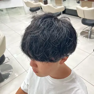 ショート パーマ メンズ 店舗指名No.1 吉岡　弘のヘアスタイル