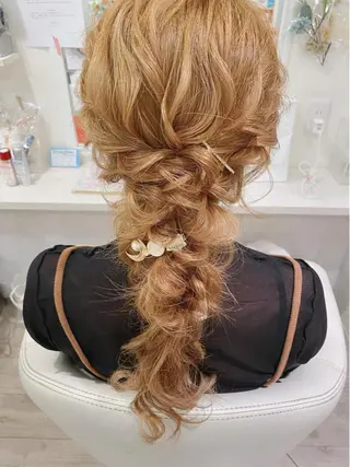 ロング ヘアアレンジ セットサロン      ラフテル所属・大阪/ヘアアレンジ /似合わせset💐のヘアスタイル