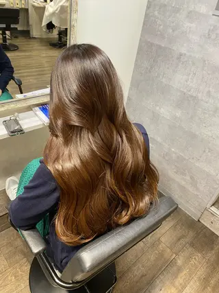 ロング カラー MIREI /韓国風 /大阪美容室のヘアスタイル