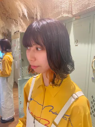 ミディアム 透明感カラー/韓国 ヘア🩶yuri🩵のヘアスタイル