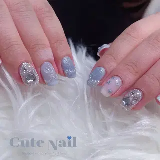 ネイル GO TODAY SHAiRE SALON原宿 Liber所属・️🫧もこ 艶感ネイル🫧のネイルデザイン