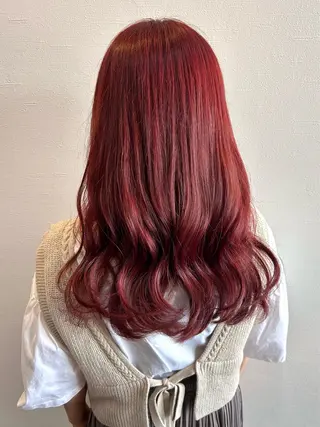 セミロング カラー 𝒌𝒚𝒐𝒌𝒂 🍀のヘアスタイル