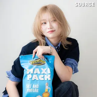 ミディアム カラー ヘアアレンジ SOURCE 天王寺のヘアスタイル