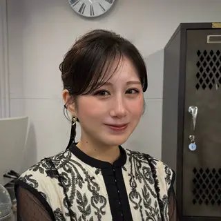 ヘアアレンジ INORI|艶カラ ー|フェイスレイヤーのヘアスタイル