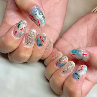 ミディアム カラー パーマ ヘアアレンジ メンズ キッズ ネイル マツエク・マツパ アイブロウ nail&eye Aoのマツエク・マツパデザイン
